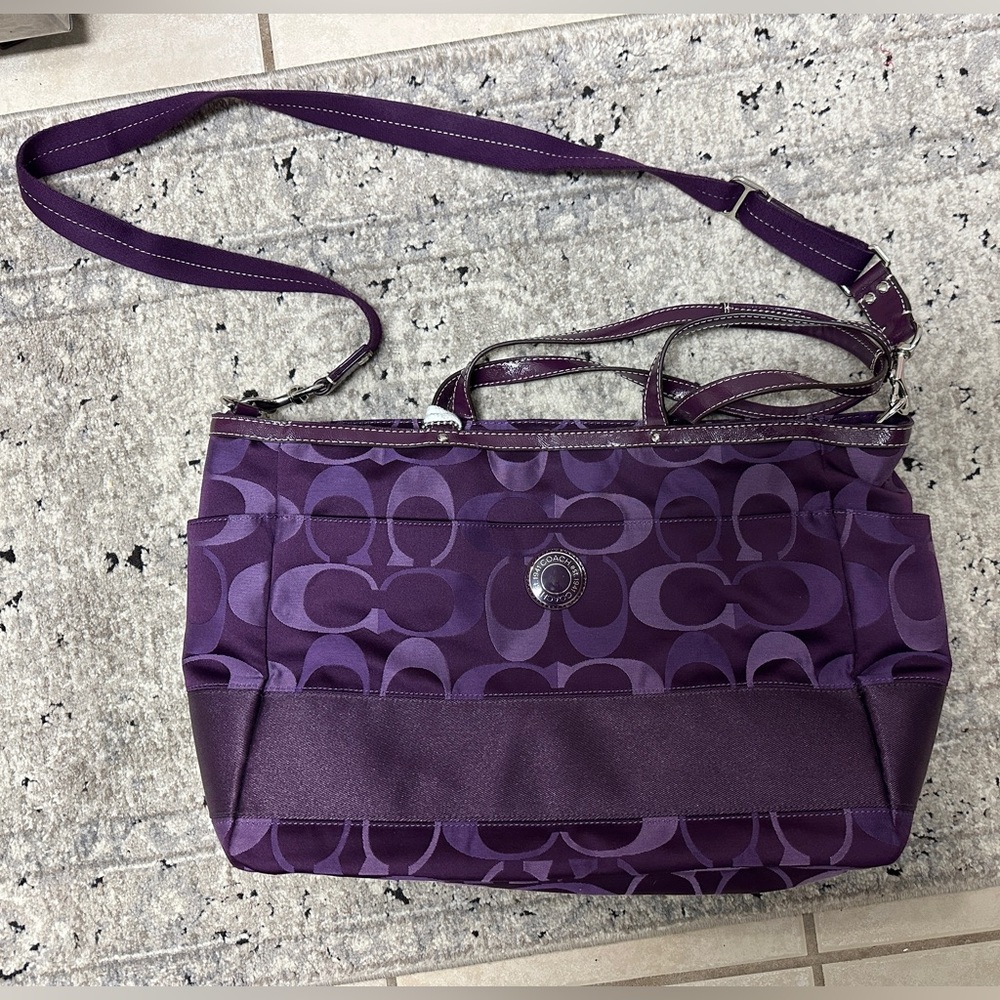Coach overnight travel bag / diaper bag